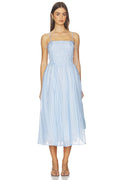 Lahela Dress in Blue Stripe