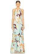 Sybil Dress in Mint Multi