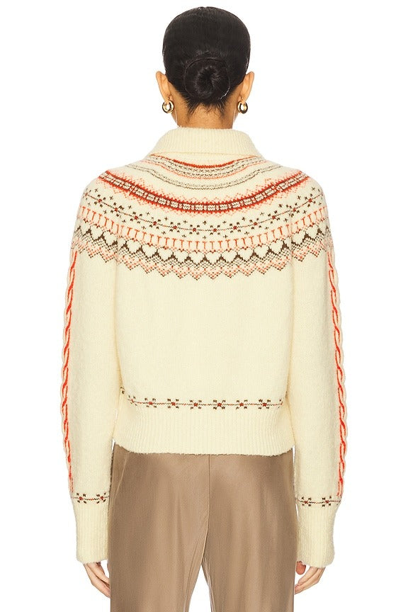 Cloud Chalet Cardigan in Mist Combo