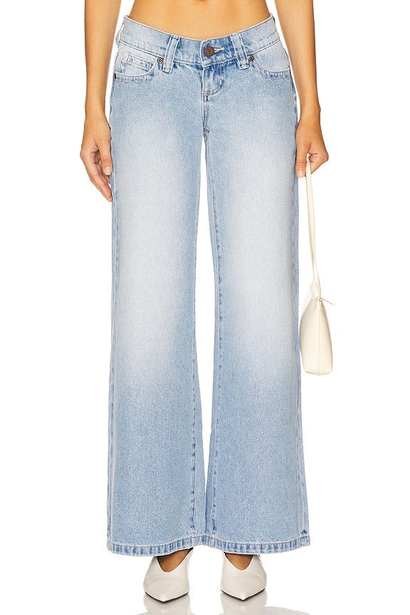 00 Wide Jeans in Kaia Worn