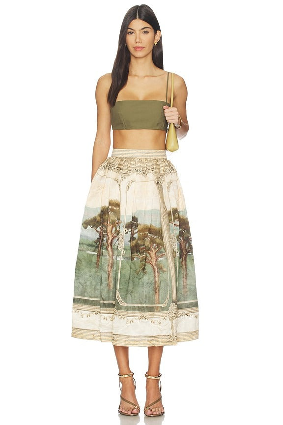 Tangelo Paraiso Midi Skirt in Multi
