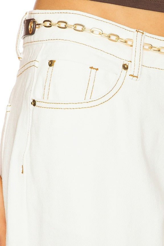 Afterglow Wide Leg in Porcelain