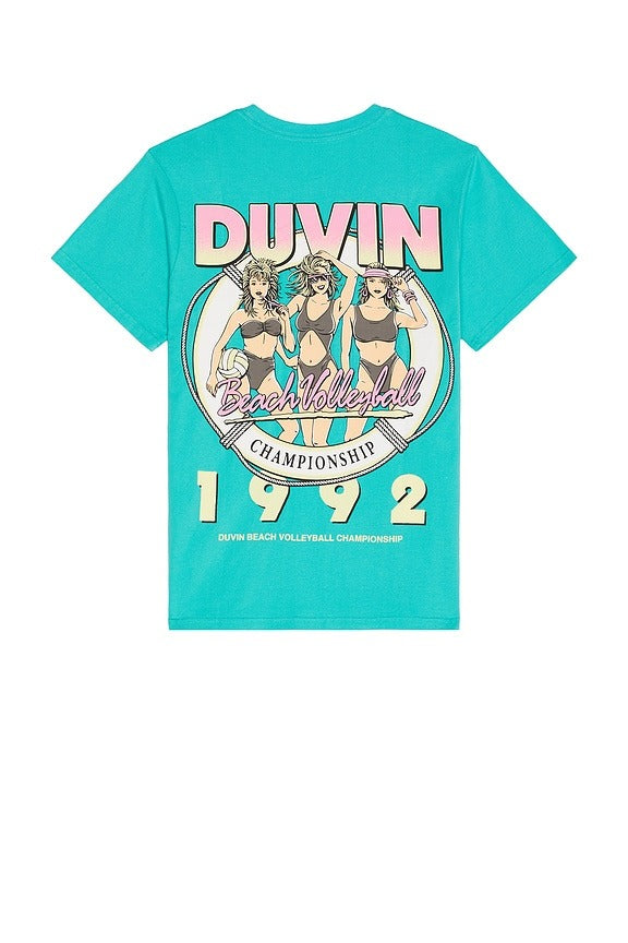 Beach Volley Tee in Marine