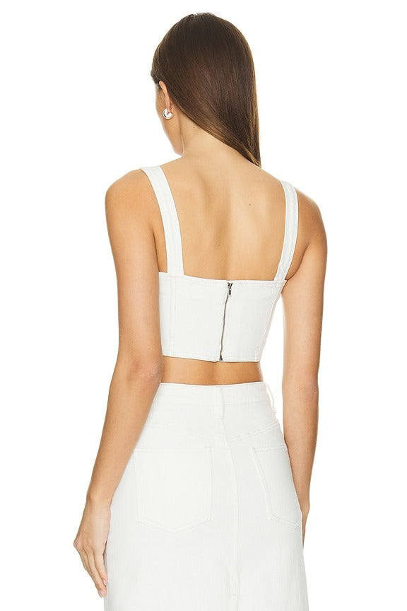 Evianna Bustier in Off White