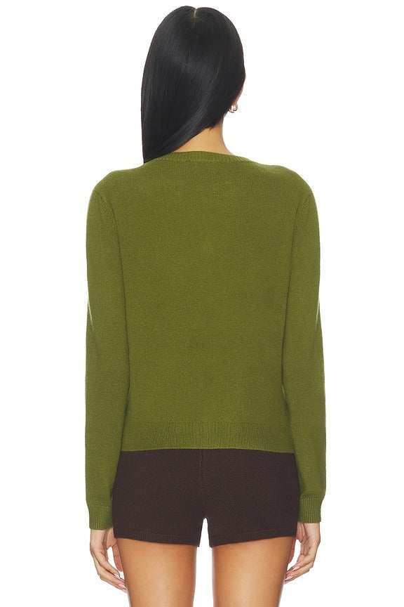 Relaxed Cardigan in Matcha Green