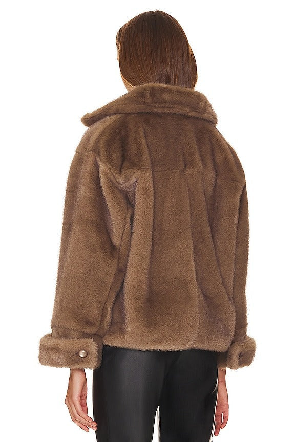 Sari Coat in Mink