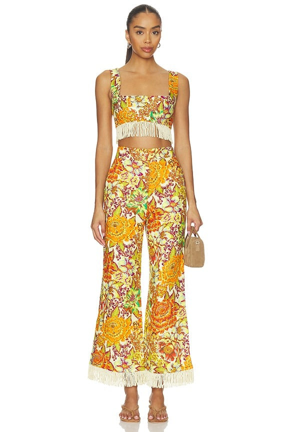 Lana Flare Pant in Multi